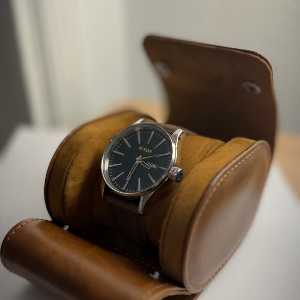 NIXON The Sentry Leather Watch